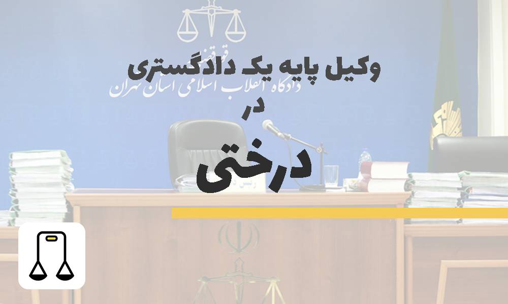 وکیل پایه یک دادگستری در درختی