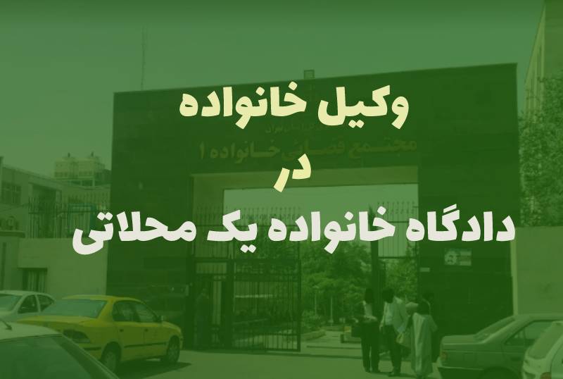 وکیل خانواده در دادگاه خانواده یک محلاتی