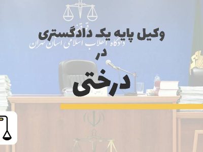 وکیل پایه یک دادگستری در درختی